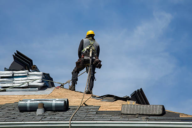 Professional Roofing technician working in Bowman, ND